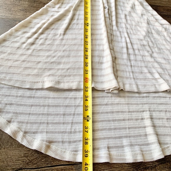 Anthropologie Postage Stamp Striped high low dress - Picture 6 of 8